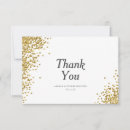 Search for confetti thank you cards Faux gold