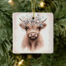 Search for scottish highland cow christmas tree decorations Livestock