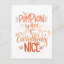 Search for fall time postcards Pumpkin spice