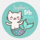 Search for cat girl stickers Girl birthday party