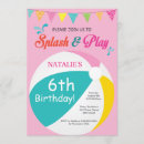 Search for splash invitations Kids pool party