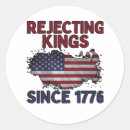 Search for rejection stickers No kings in america