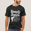 Search for beauty and brains tshirts Martial arts