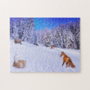 Search for winter fox puzzles Trees