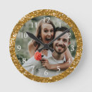 Search for gold glitter clocks Glittery