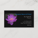Search for purple lotus business cards Simple