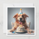 Search for golden retriever birthday invitations Dog