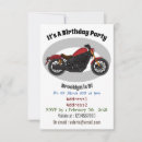 Search for bike ride birthday invitations Motorbike
