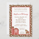 Search for barn baby shower invitations Red