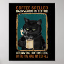 Search for backwards posters Black cat