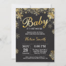 Search for gold baby shower invitations Winter wonderland