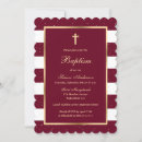 Search for red christening invitations Girl