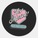 Search for just married wedding stickers Groom