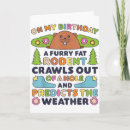 Search for groundhog day birthday cards Rodent