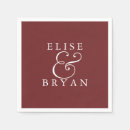 Search for burgundy wedding napkins Party