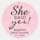 Search for faux pink glitter stickers Bridal shower