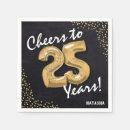 Search for 25th birthday napkins Modern