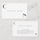Search for front and back business cards Modern