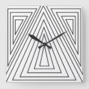 Search for black triangle clocks Black and white