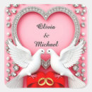 Search for love doves wedding stickers Heart