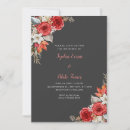 Search for red and grey wedding invitations Modern