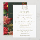 Search for red and green wedding invitations Vintage