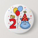 Search for cute 2nd birthday badges Two