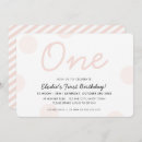 Search for baby girl 1st birthday invitations Cute