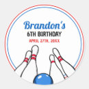Search for bowling party stickers Fun