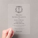 Search for classic monogram wedding invitations Vintage crest