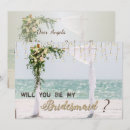 Search for beach wedding bridesmaid cards Tropical