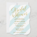 Search for mint and gold bridal shower invitations Modern