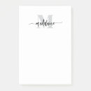 Search for business card post it notes Monogrammed