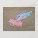 Search for flying pigs postcards Wings