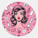 Search for pop art stickers Pink