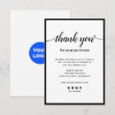 Search for thank you for purchase note Black and white