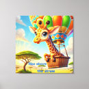 Search for giraffe print canvas prints Whimsical