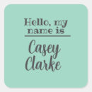 Search for my text stickers Hello my name is
