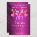 Search for fuchsia sweet 16 invitations Chic