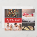 Search for joy to the world photo christmas cards Red