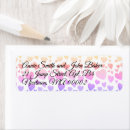 Search for love and thanks return address labels Watercolor