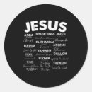 Search for names of god stickers On back