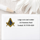 Search for compass return address labels Freemason