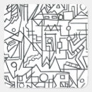 Search for abstract drawing stickers Black and white