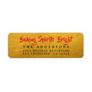 Search for baked goods return address labels Merry christmas
