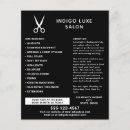 Search for black hair salon flyers Hairdresser