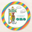 Search for sesame street coasters Rainbow striped character