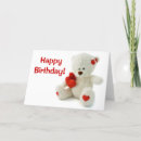 Search for teddy bear birthday cards Girly