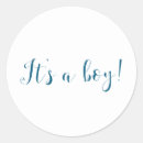 Search for baby boy birth stickers Typography