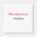 Search for bride magnets Bridesmaid name date